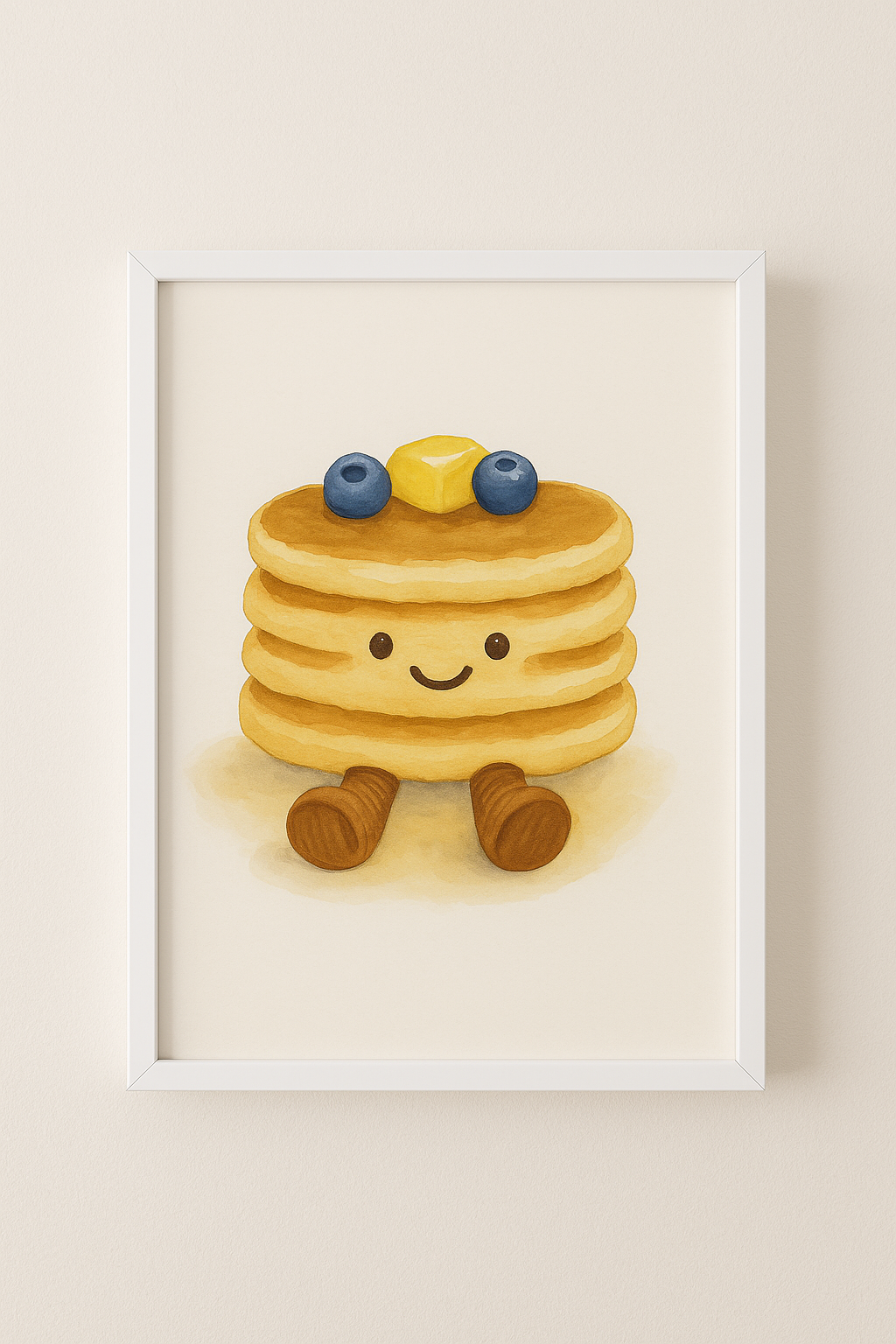Pancake Watercolour Print