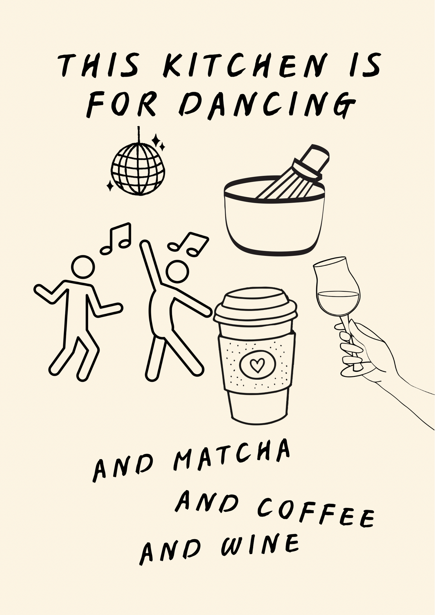 The Kitchen is For Dancing Print
