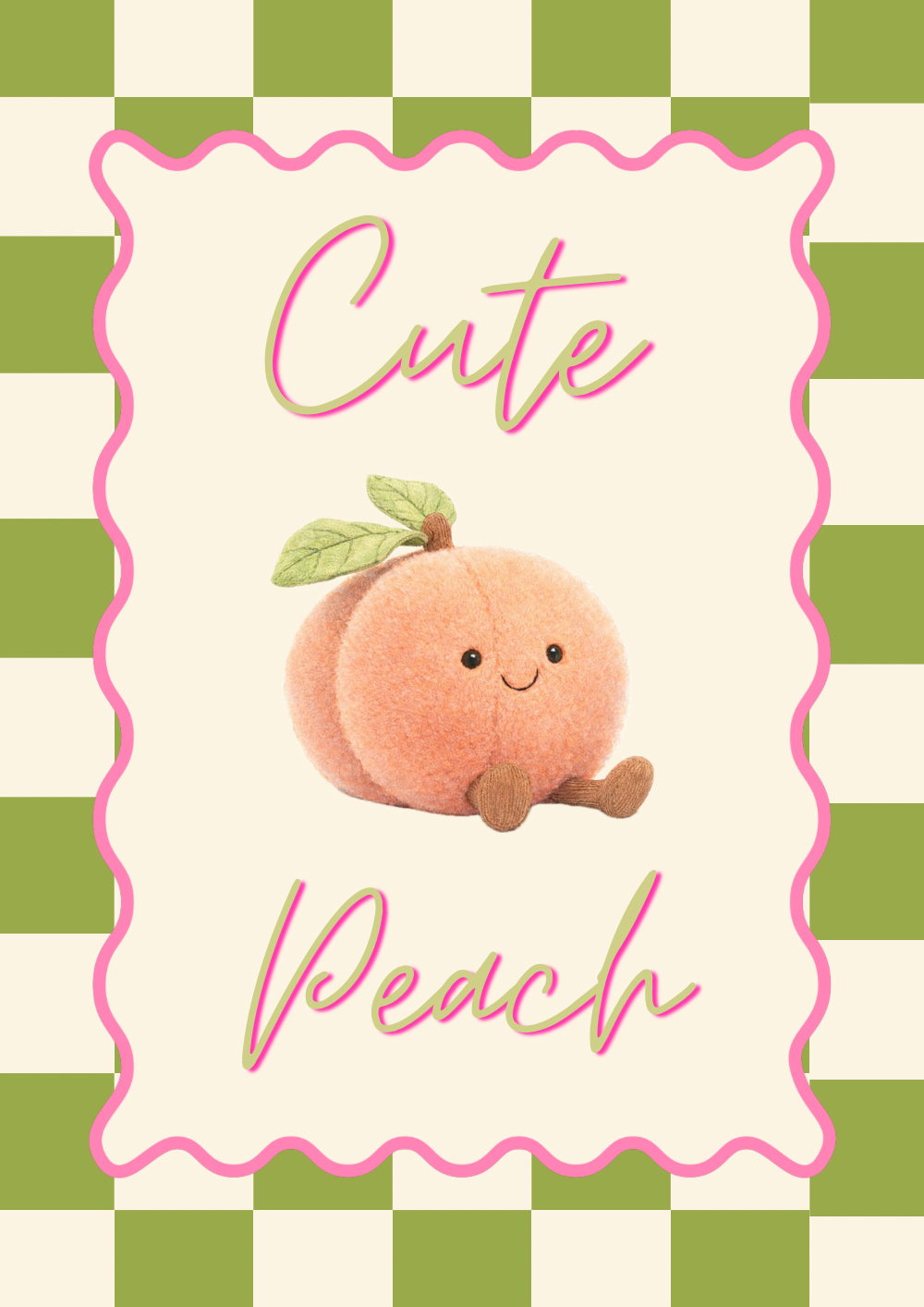 Cute Peach Print