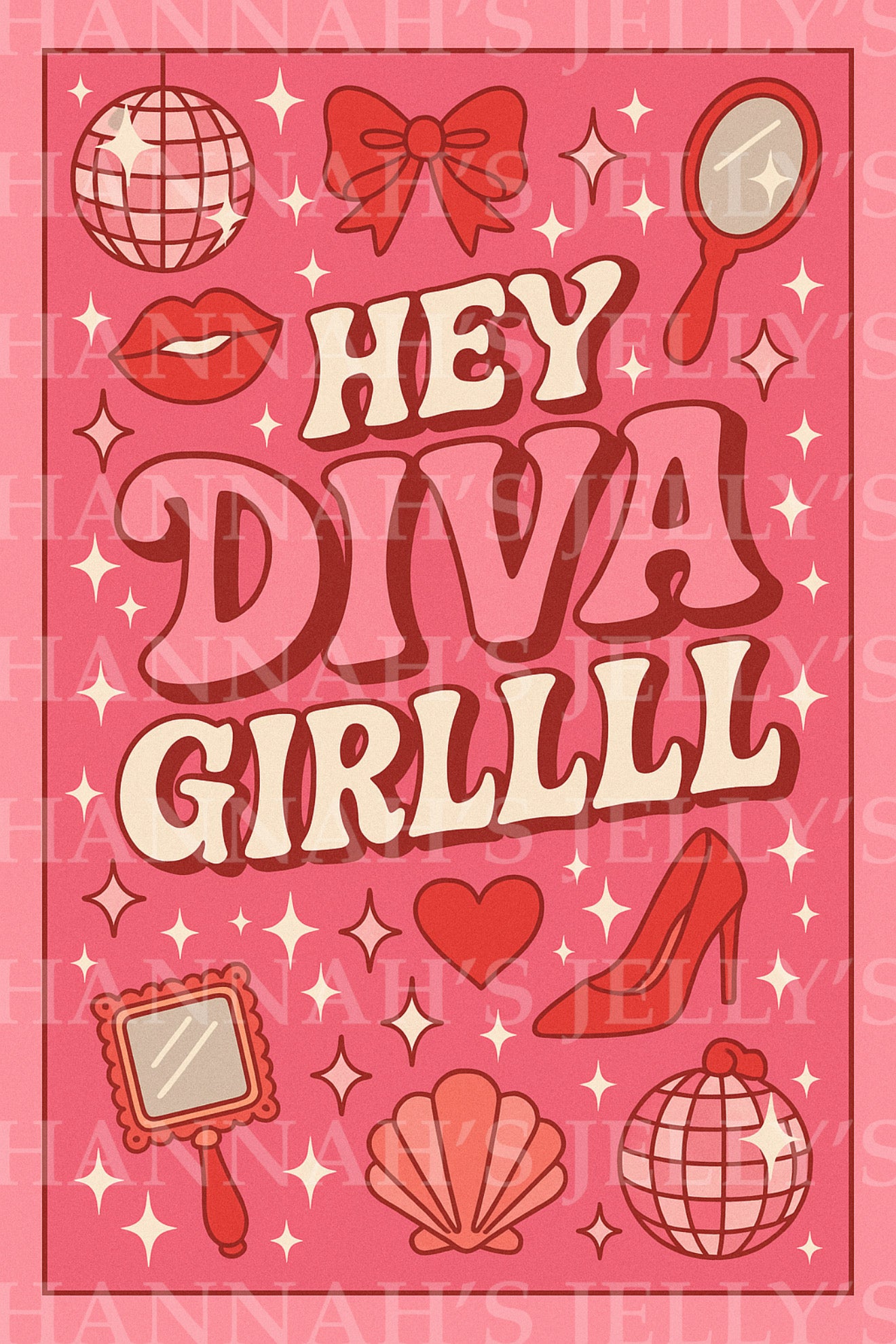 Diva Girl Print