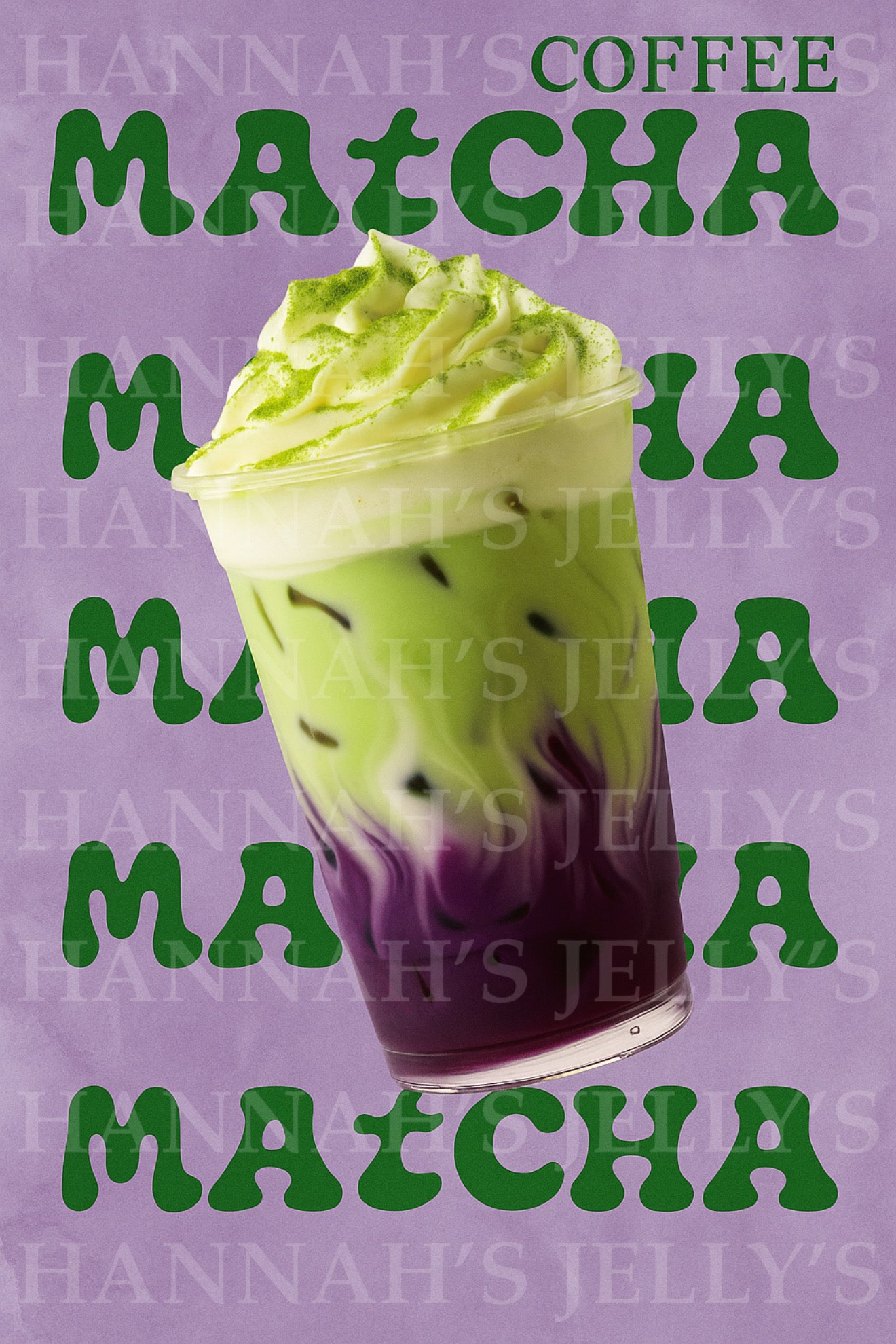 Blueberry Matcha Print