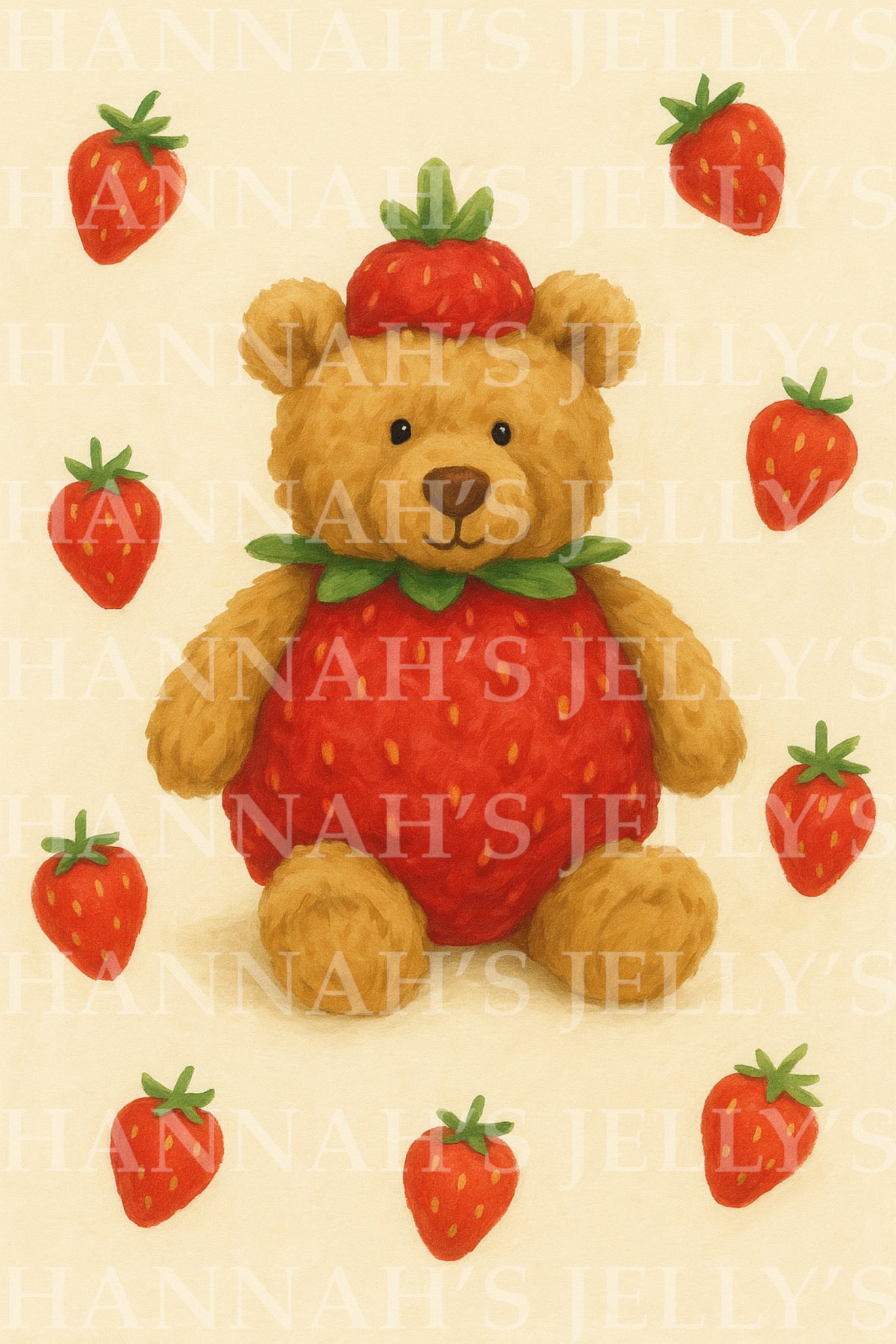 Strawberry Bart Print