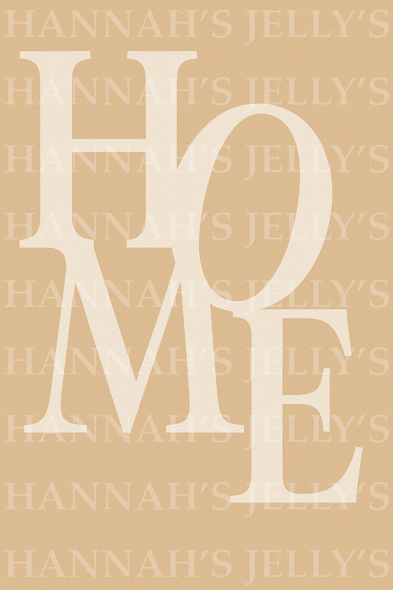 Beige Home Print