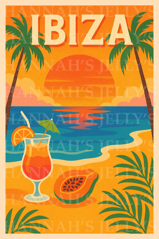 Sunset Ibiza Print