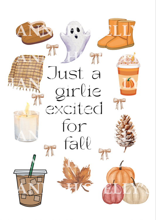 Excited for Fall Print