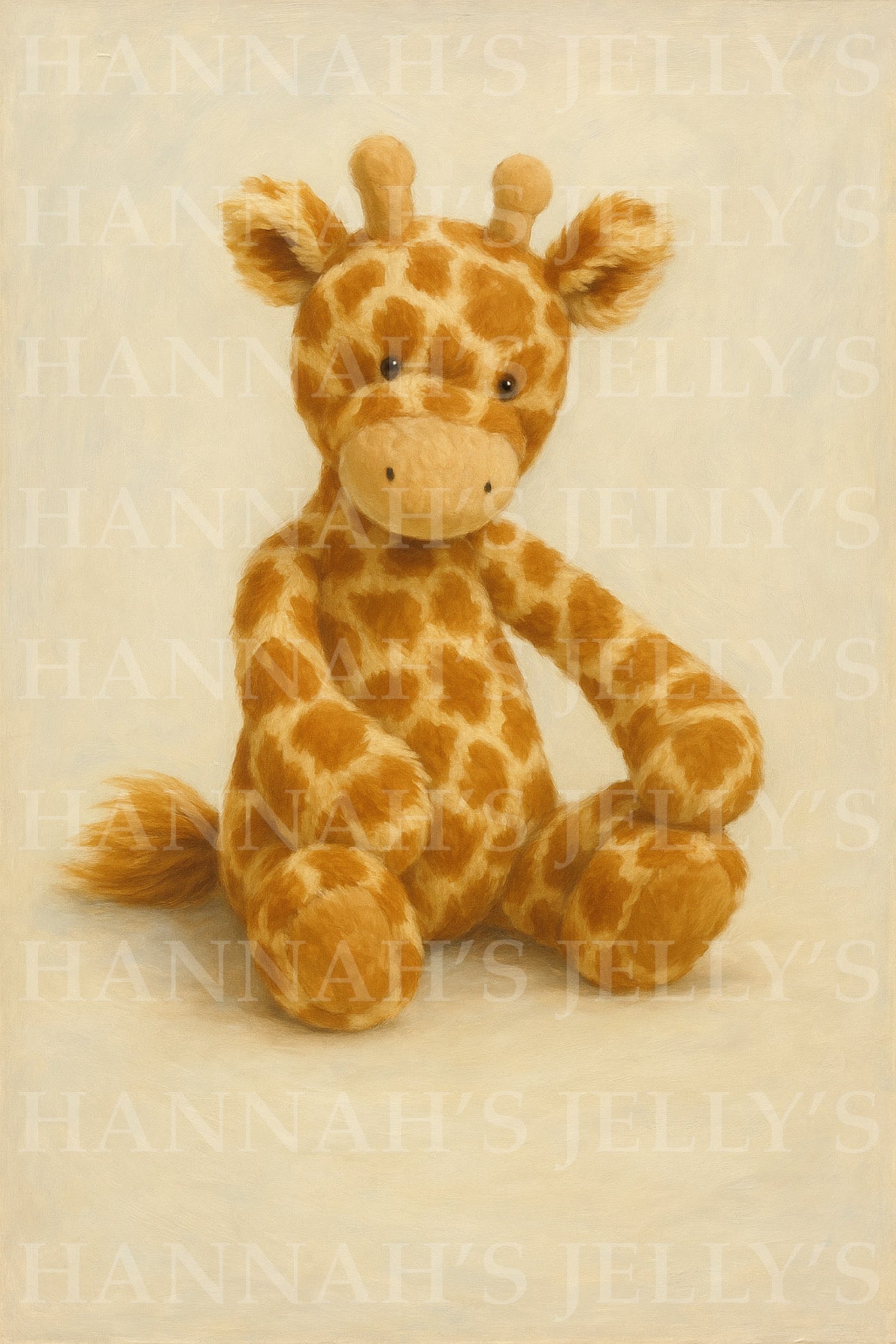 Bashful Giraffe Print
