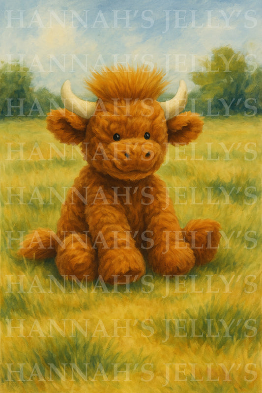 Fuddlewuddle Highland Cow Print
