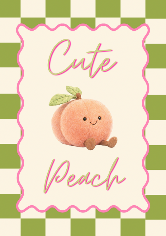 Cute Peach Print