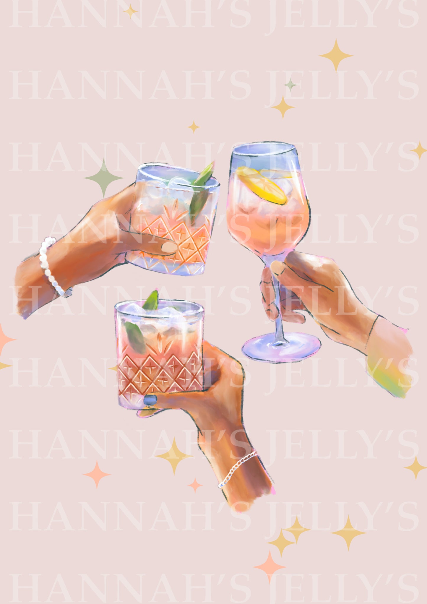Cocktail Cheers Print