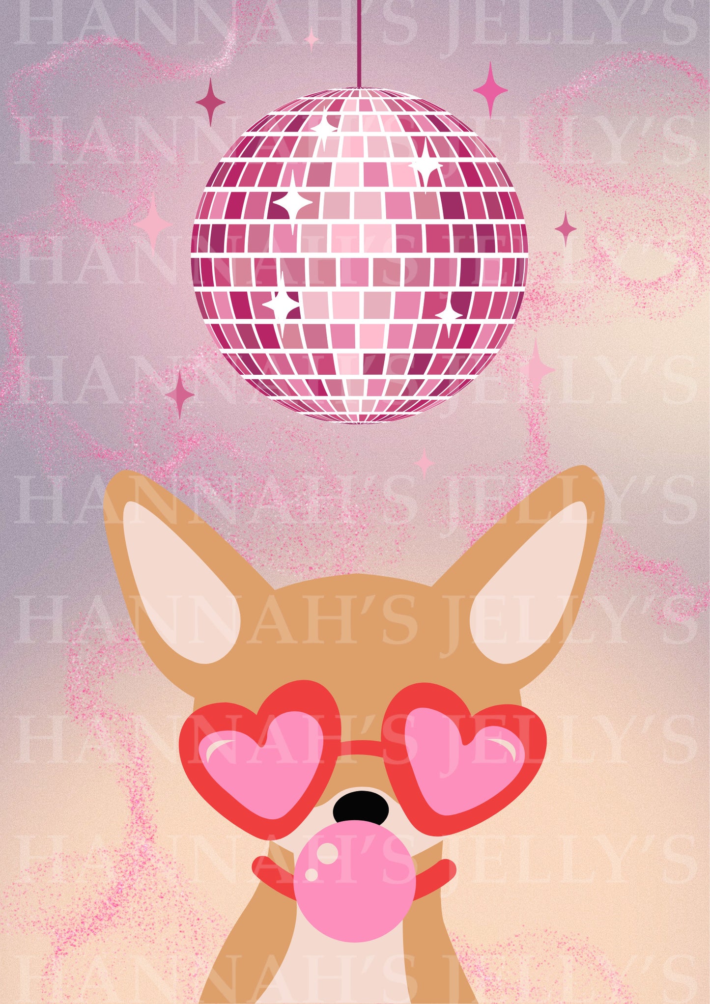 Disco Chihuahua Print