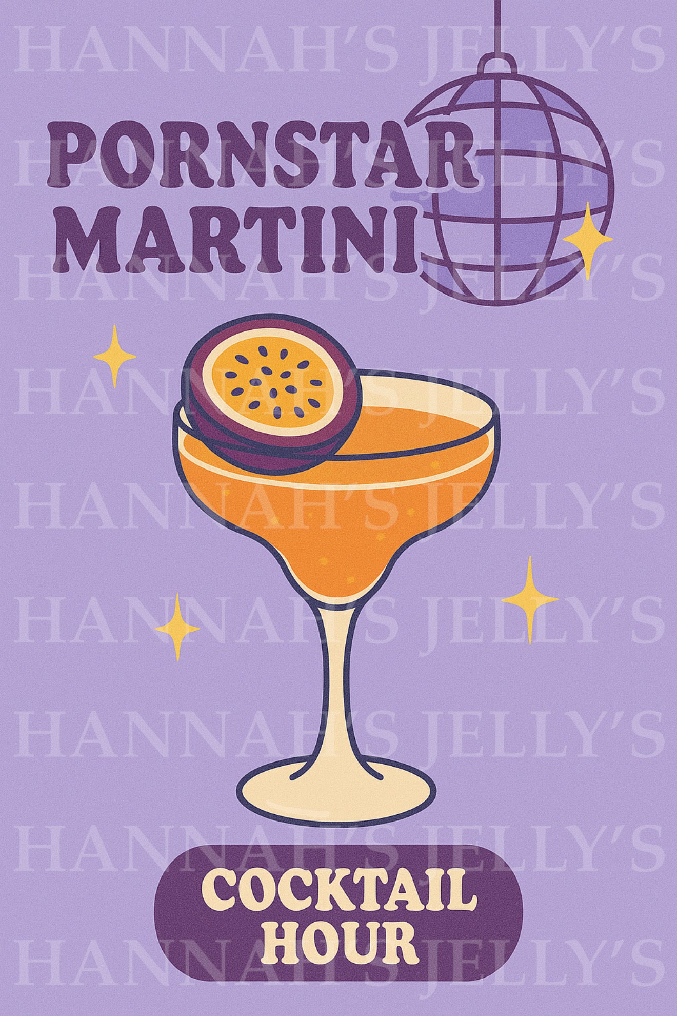 P*rnstar Martini Print