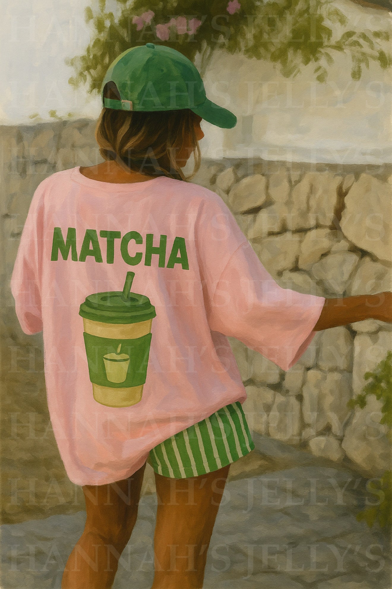 Matcha T Girlie Print