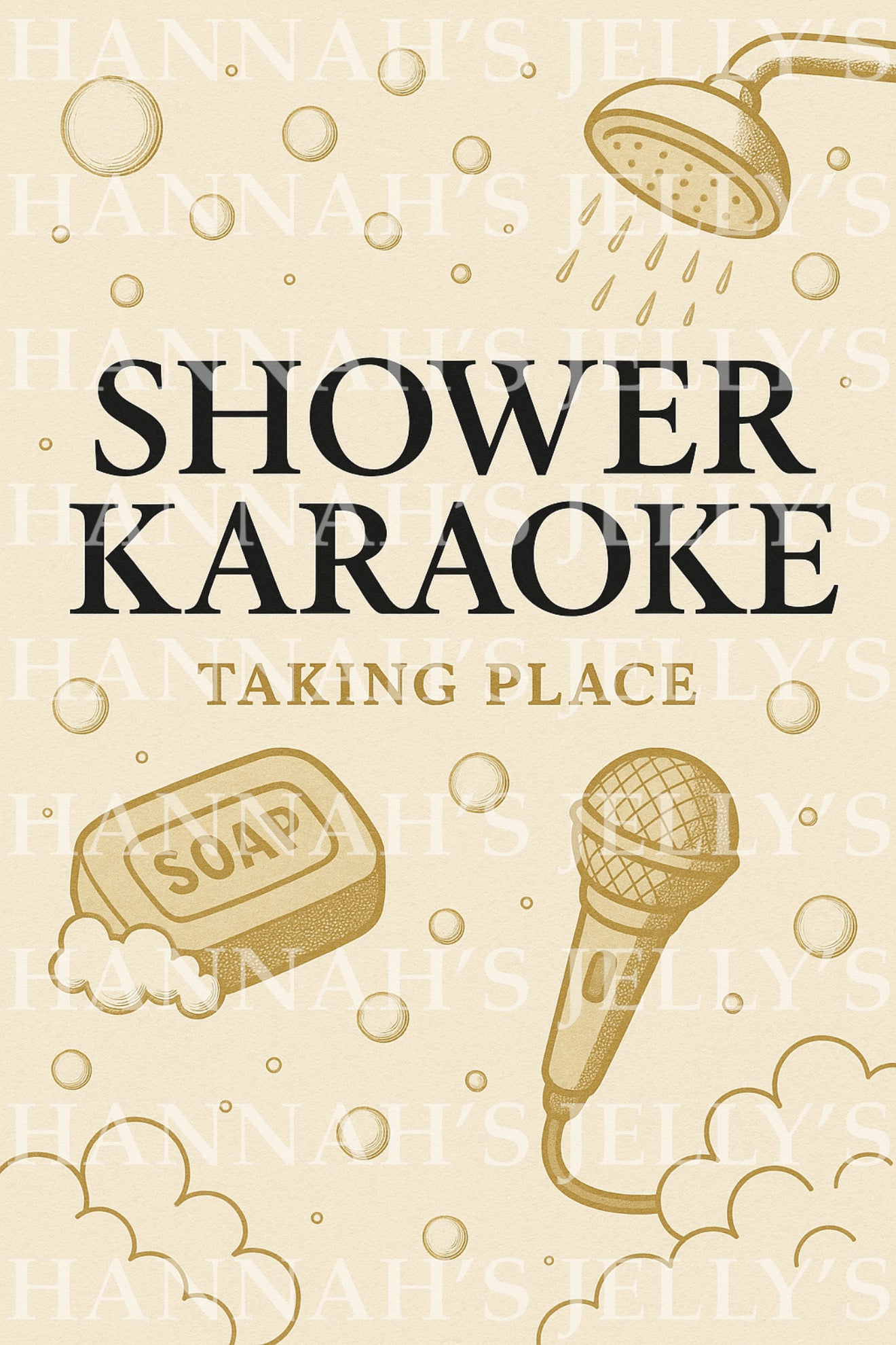 Shower Karaoke Print