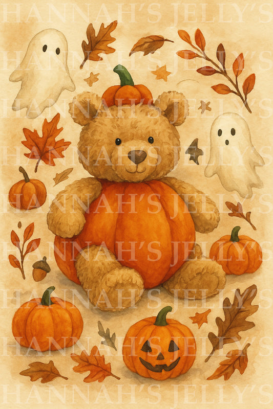 Pumpkin Bart Print