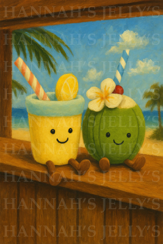 Jellycat Drinks Print